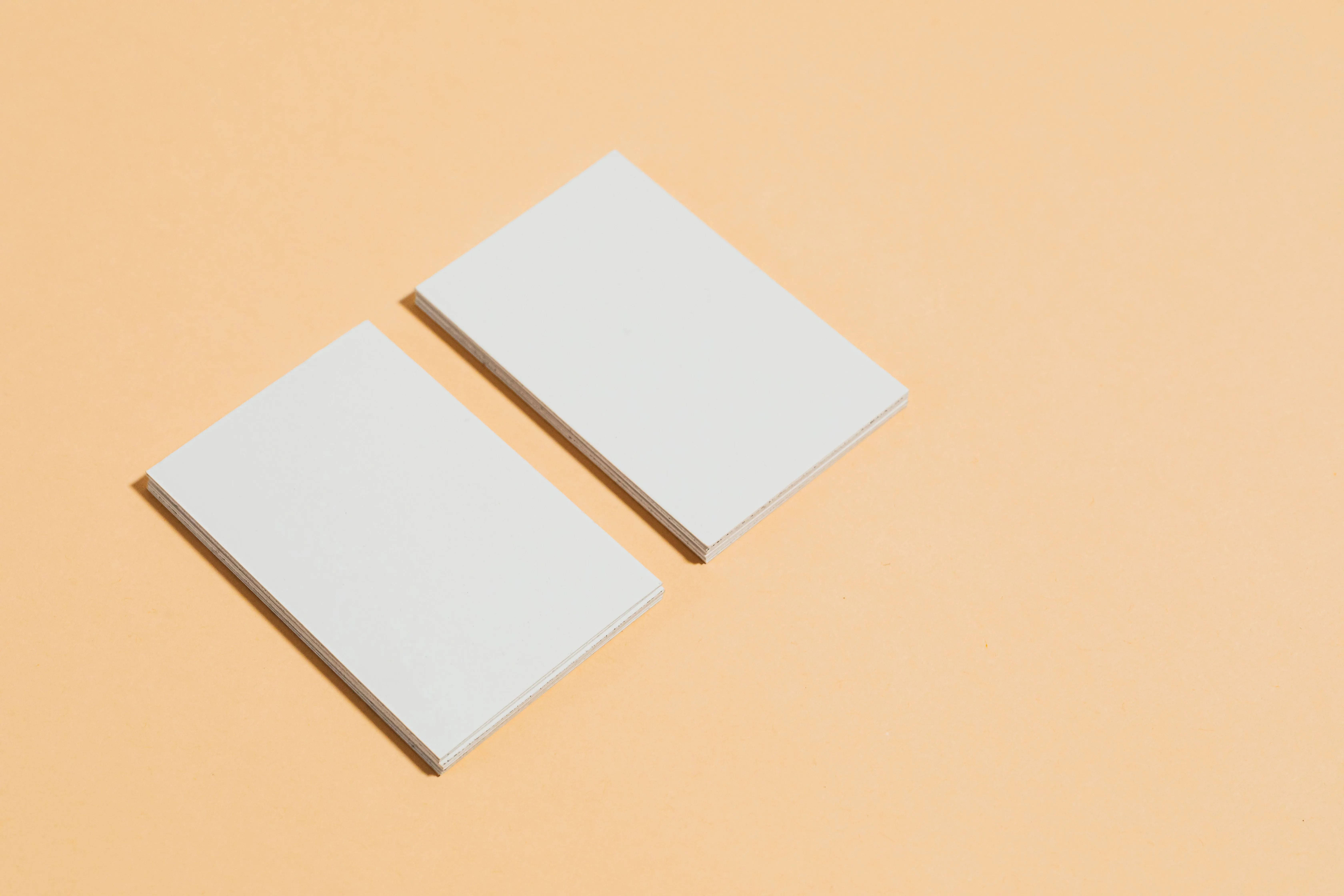 Brand identity materials — business cards and stationery designed for a Miami brand